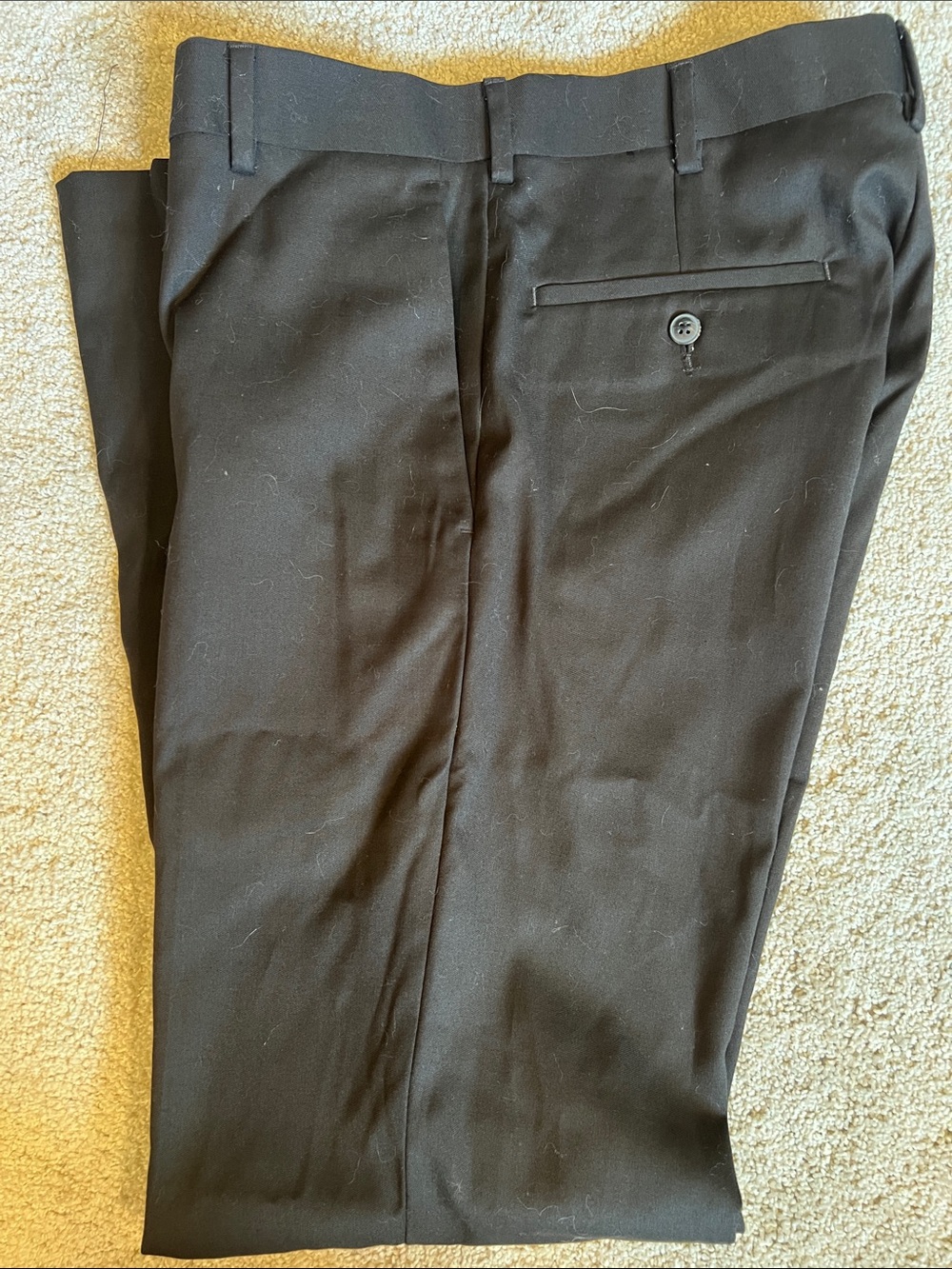 Axist Men's Black Dress Trousers - Straight Leg